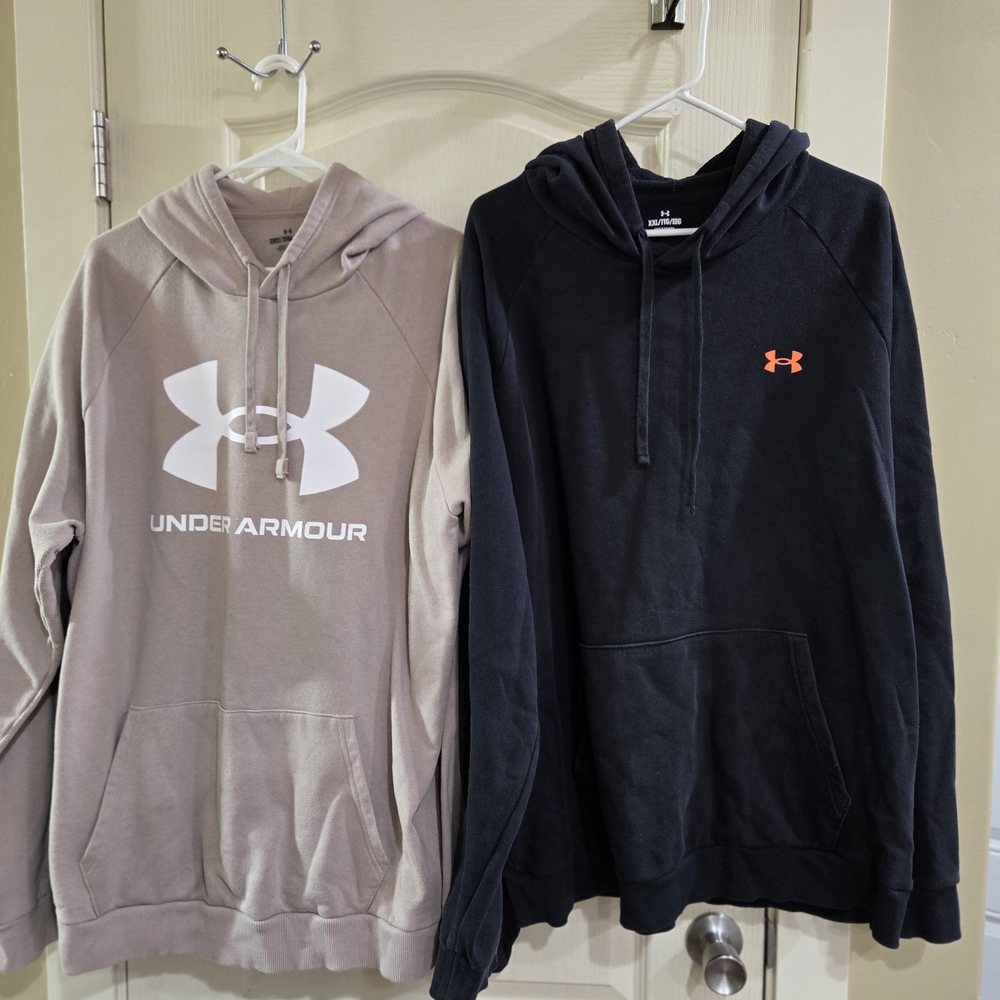 Under Armour Men's Tan Hoodie          Under Armour Men's Black Hoodie